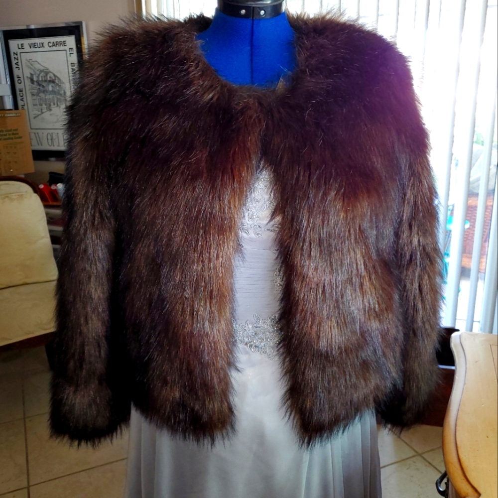 Unreal Fur Sable Look Fur Jacket Small